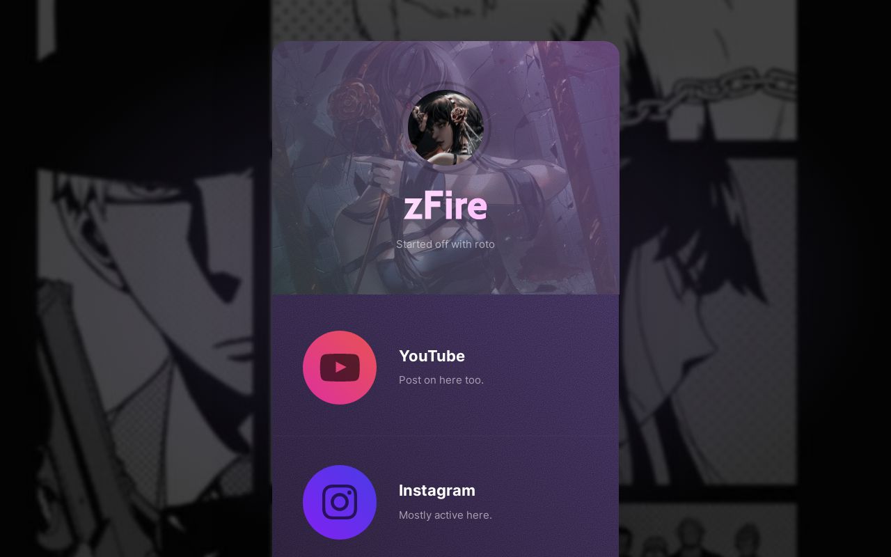 Carrd profile picture for @zfire